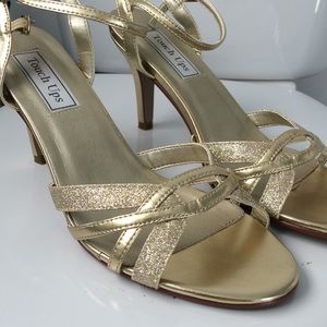 3 inch: Gold Heels w/ some glitz!